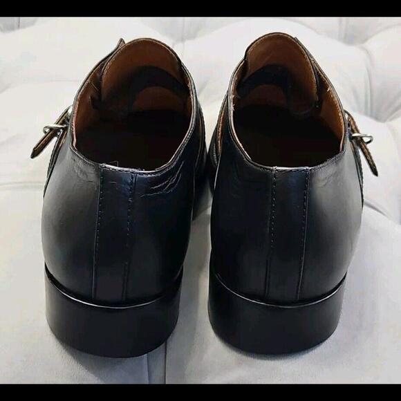 Balenciaga Paris Papier Derby Oxford Black Leather Skinny Buckle Womens Shoes 40 - Picture 11 of 16